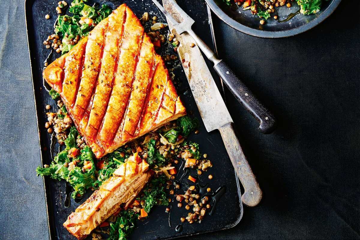 Lentil Salad With Pork Belly