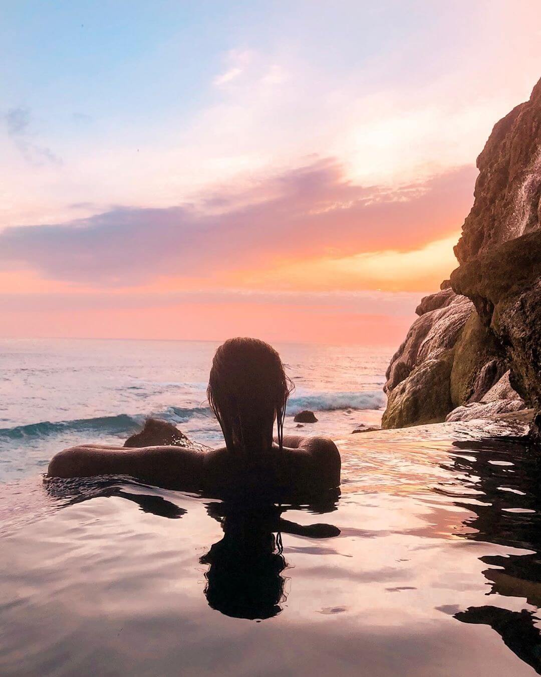 Watch the Sunset at Peguyangan Waterfall