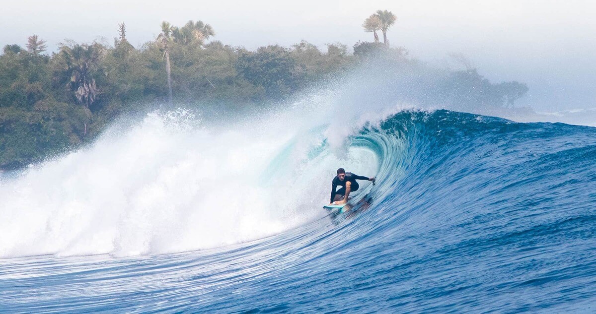 surfing in Bali