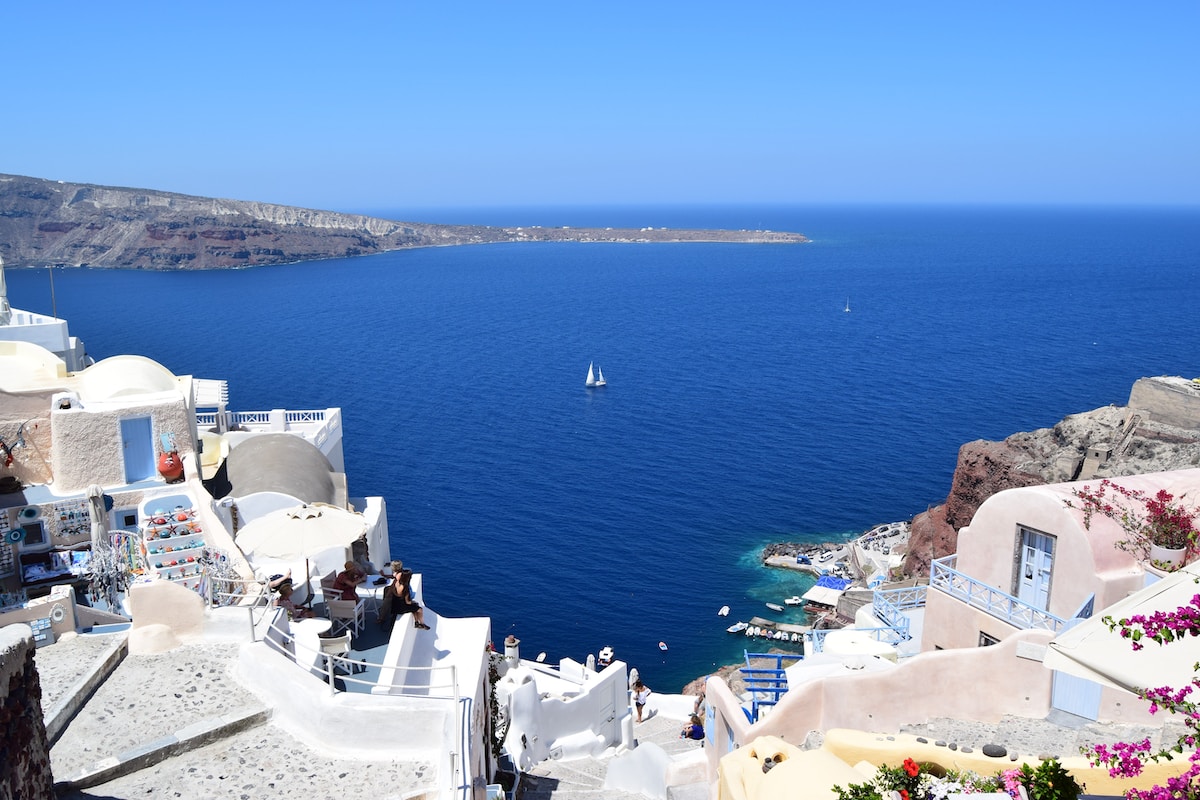 buildings near ocean - Santorini Greece