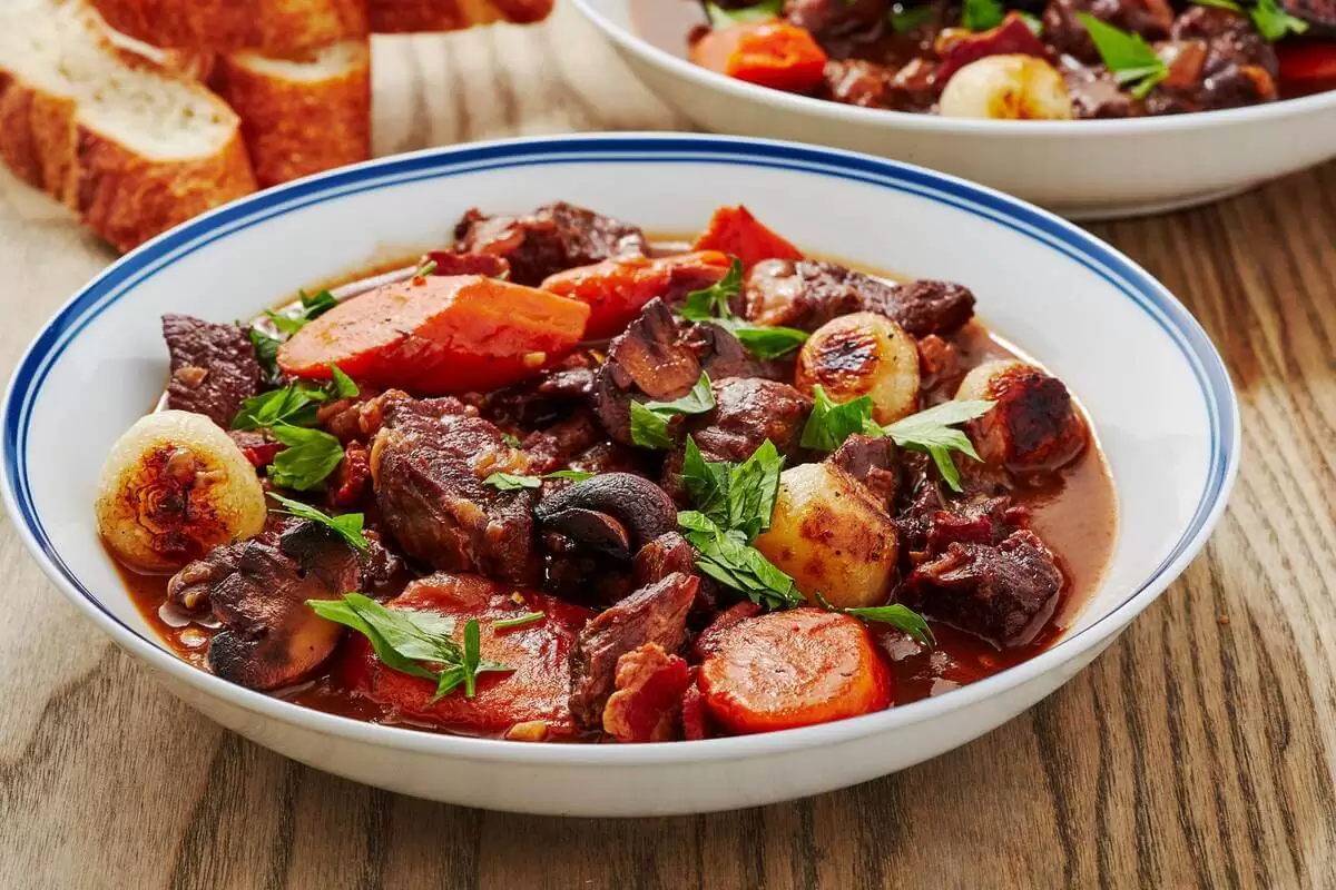French Food - French Cuisine - French Dish - Boeuf Bourguignon