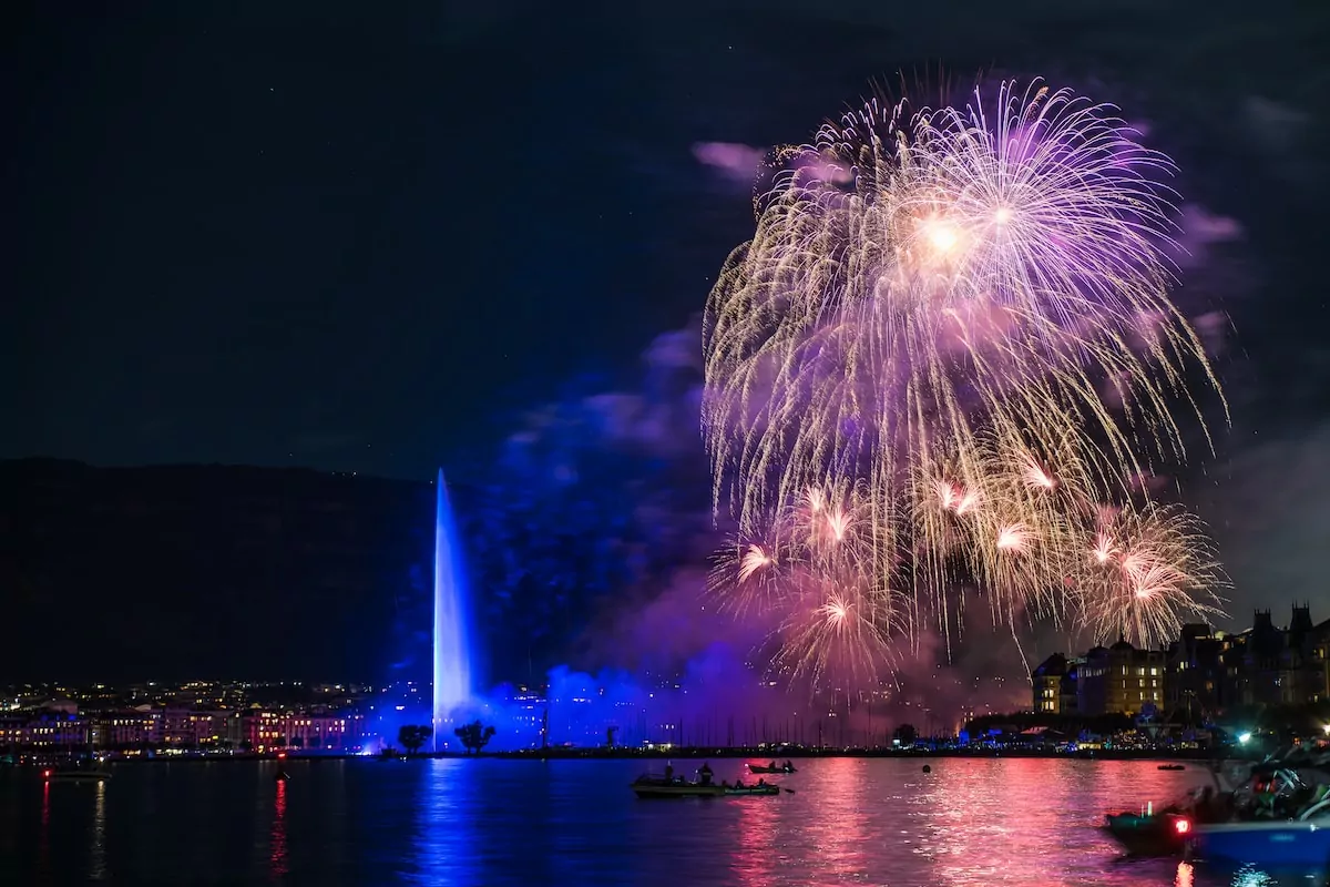 firework display photography - Geneva Festivals and Events