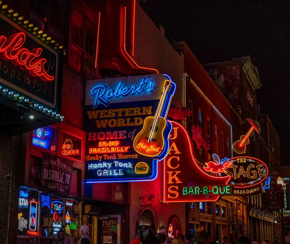 red and yellow led signage - Nashville USA