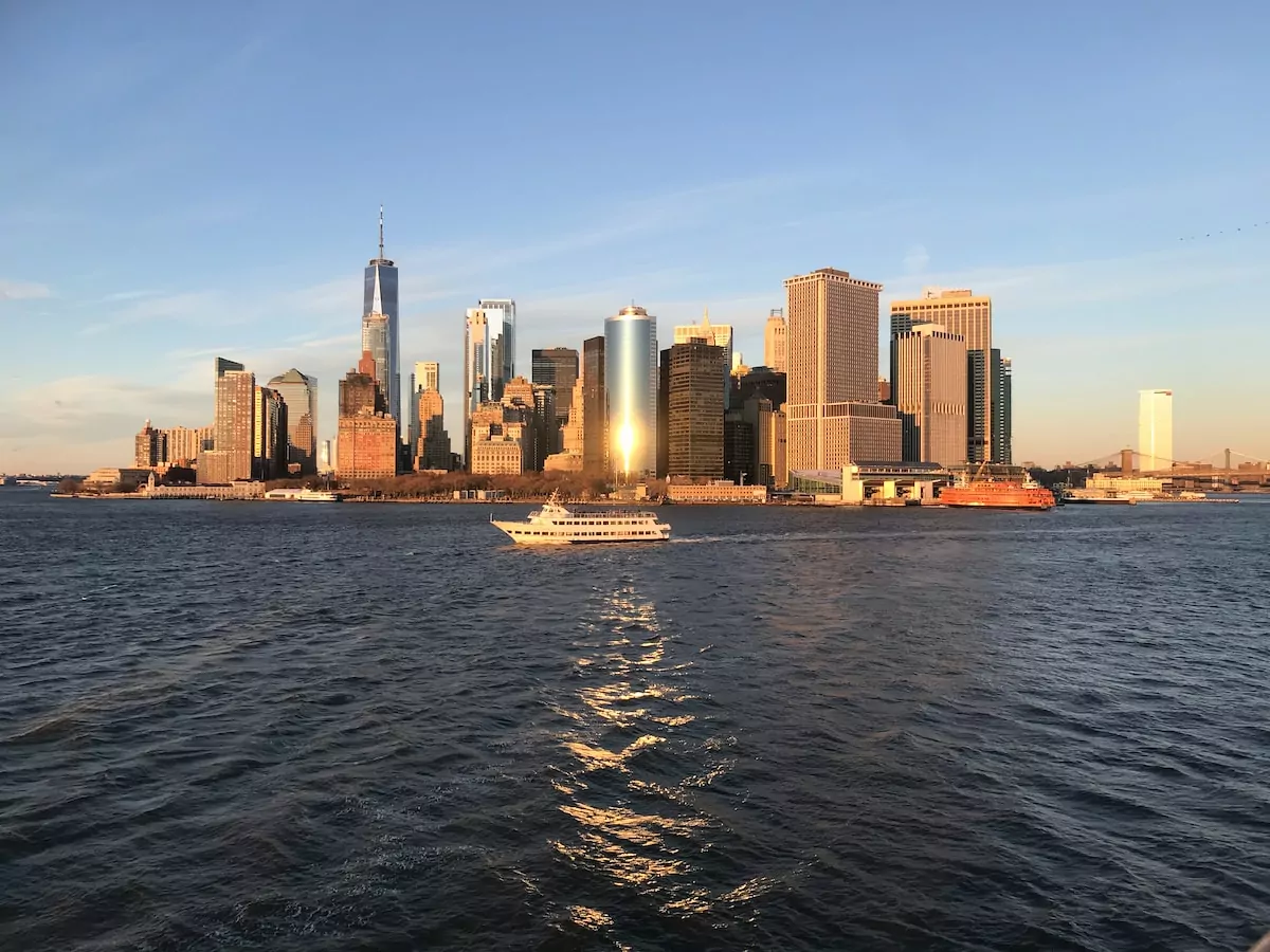 city skyline across body of water during daytime - Staten Island New York City USA