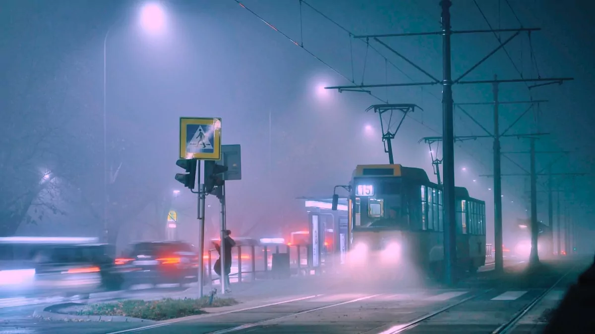 yellow electric train - Navigating the Warsaw City in Poland