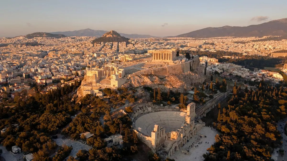 aerial view of city during daytime - Acropolis Athens Greece