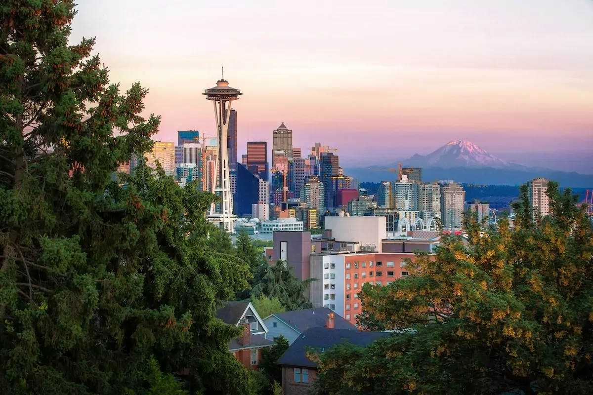 aerial view of buildings - Seattle USA