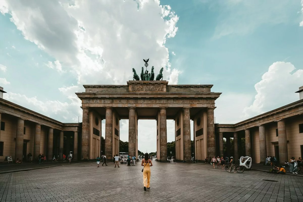 woman standing near building - Brandenburg Gate