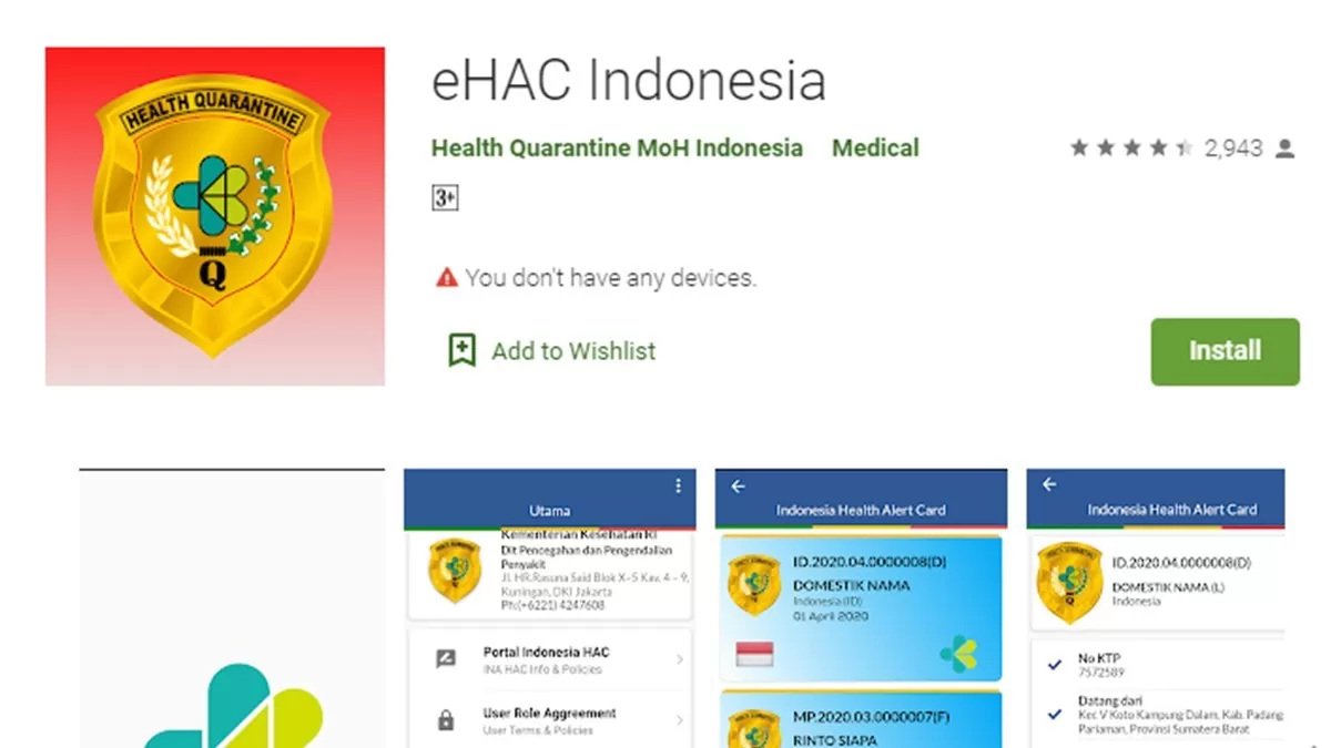 aplikasi eHAC Indonesia